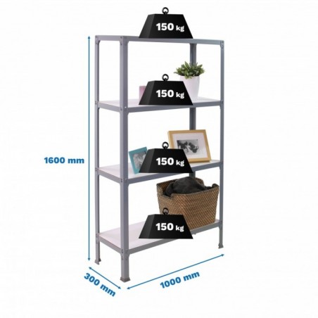 SIMONHOME CLICK WOOD PLUS 4/300 GRIS/BLANCO