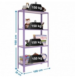 SIMONHOME CLICK WOOD PLUS 4/300 VIOLETA/BLANCO