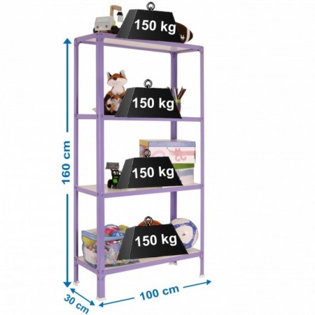 SIMONHOME CLICK WOOD PLUS 4/300 VIOLETA/BLANCO