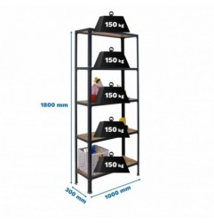 SIMONHOME CLICK WOOD PLUS 5/300 ANTRACITA/OSB