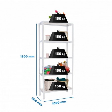 SIMONHOME CLICK WOOD PLUS 5/300 BLANCO/BLANCO