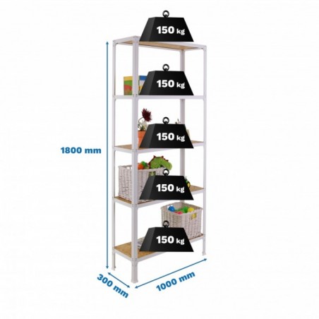 SIMONHOME CLICK WOOD PLUS 5/300 BLANCO/OSB