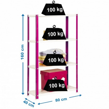 SIMONHOME CLASSIC MINI 4/400 ROSA/BLANCO