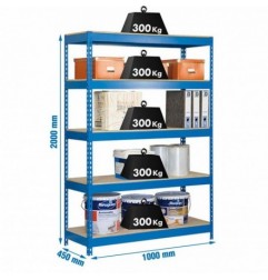 BRICOFORTE 1004-5 CHIPBOARD AZUL/MADERA