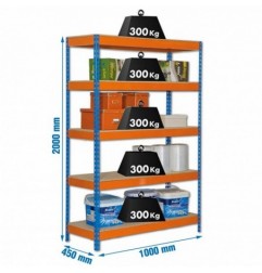 BRICOFORTE 1004-5 CHIPBOARD AZUL/NARANJA/MADER