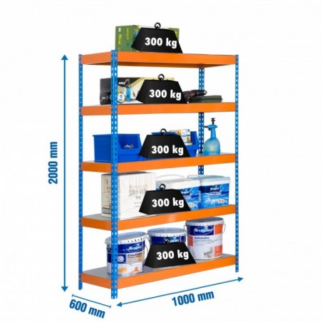 BRICOFORTE 1006-5 METAL AZUL/NARANJA/GALVA
