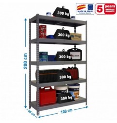 BRICOFORTE 1006-5 METAL GRIS/GALVA