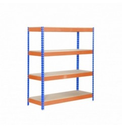 BRICOFORTE 1204-4 CHIPBOARD AZUL/NARANJA/MADERA