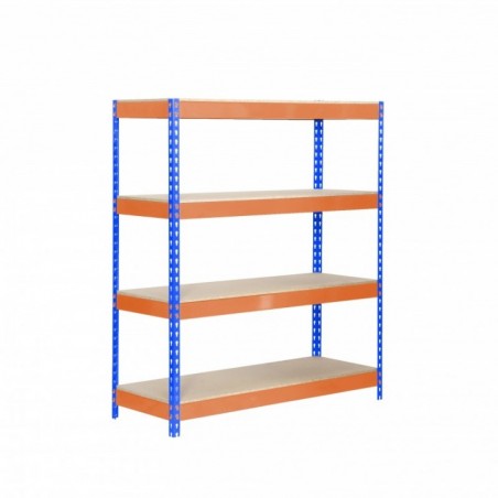 BRICOFORTE 1204-4 CHIPBOARD AZUL/NARANJA/MADERA