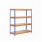 BRICOFORTE 1204-4 CHIPBOARD AZUL/NARANJA/MADERA
