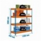 BRICOFORTE 1204-4 CHIPBOARD AZUL/NARANJA/MADERA