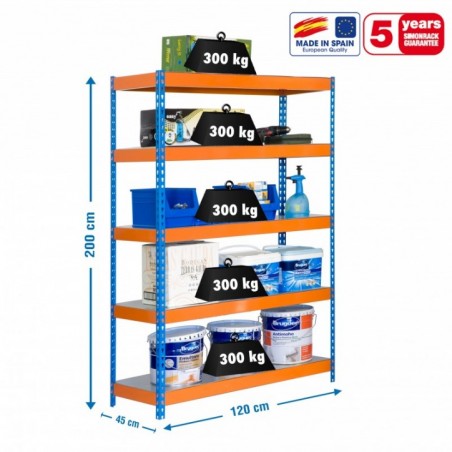 BRICOFORTE 1204-5 METAL AZUL/NARANJA/GALVA