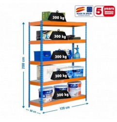 BRICOFORTE 1206-5 METAL AZUL/NARANJA/GALVA