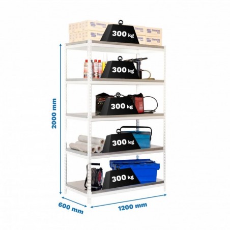 BRICOFORTE 1206-5 METAL BLANCO/GALVA