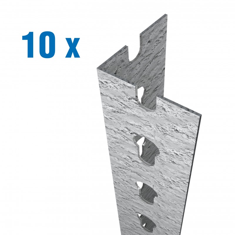 PACK 10 PERFIL STALLER P/50 1500 GALVA
