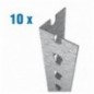 PACK 10 PERFIL STALLER P/50 1500 GALVA