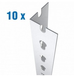 PACK 10 PERFIL STALLER P/50 2000 BLANCO