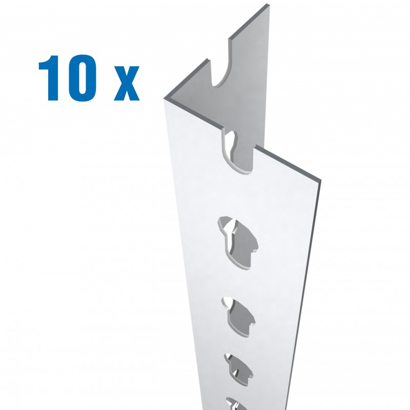 PACK 10 PERFIL STALLER P/50 2000 BLANCO