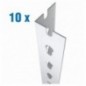 PACK 10 PERFIL STALLER P/50 2000 BLANCO