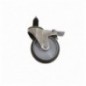 RUEDA ACERO INOXIDABLE C/FRENO