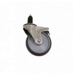 RUEDA ACERO INOXIDABLE S/FRENO