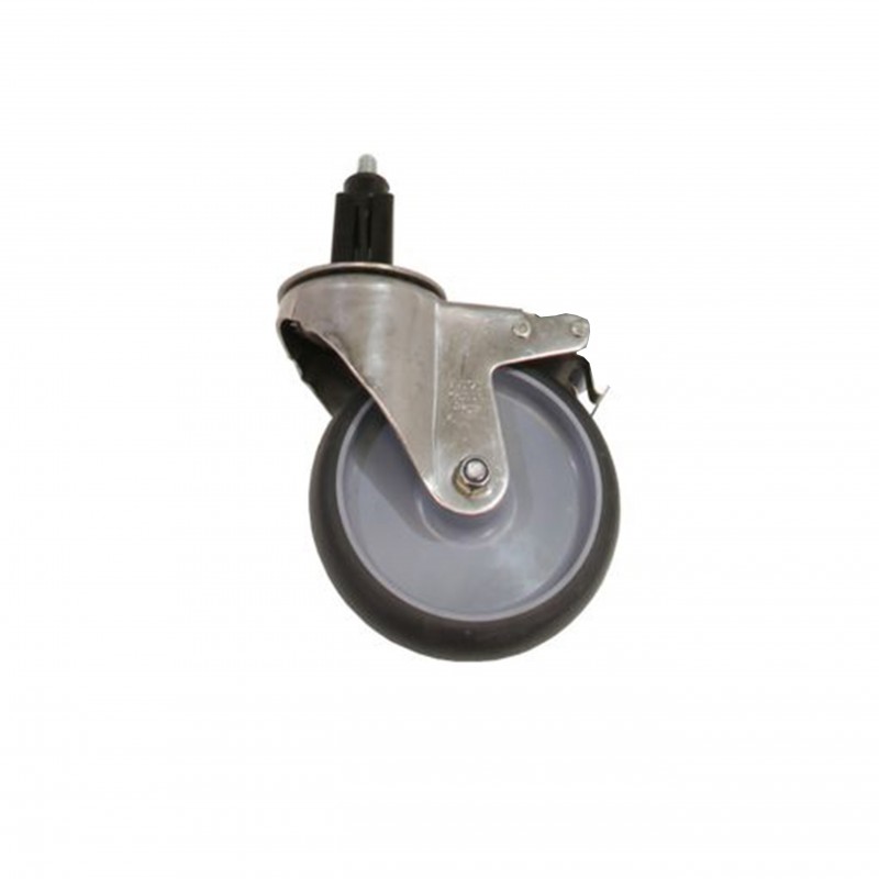 RUEDA ACERO INOXIDABLE S/FRENO