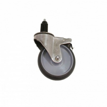 RUEDA ACERO INOXIDABLE S/FRENO