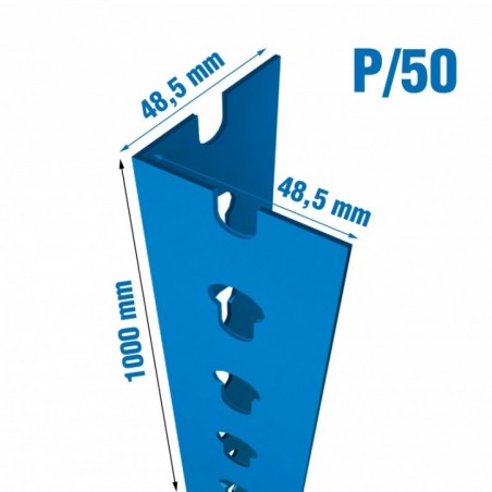 PERFIL STALLER P/50 1000 AZUL