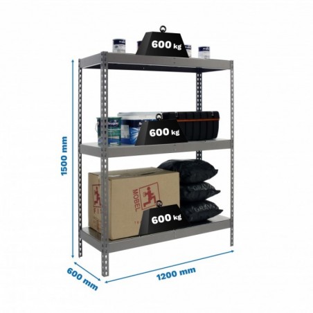 SIMONFORTE 1206-3 METAL 1500 GRIS/GALVA