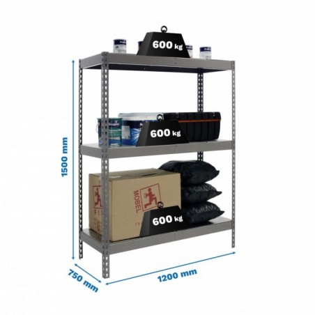 SIMONFORTE 1207-3 METAL 1500 GRIS/GALVA