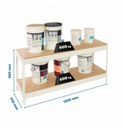 SIMONFORTE 1504-2 CHIPBOARD 900 BLANCO/MADERA