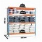 SIMONFORTE 1504-4 CHIPBOARD AZUL/NARANJA/MADER