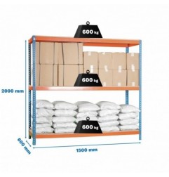 SIMONFORTE 1506-3 CHIPBOARD AZUL/NARANJA/MADER