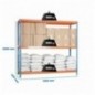 SIMONFORTE 1506-3 CHIPBOARD AZUL/NARANJA/MADER