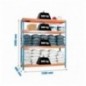 SIMONFORTE 1506-4 CHIPBOARD AZUL/NARANJA/MADER