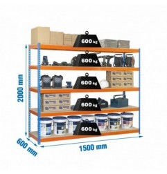 SIMONFORTE 1506-5 CHIPBOARD AZUL/NARANJA/MADER