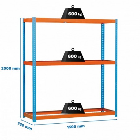 SIMONFORTE 1507-3 AZUL/NARANJA