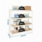 SIMONFORTE 1507-4 CHIPBOARD BLANCO/MADERA