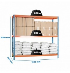 SIMONFORTE 1509-3 CHIPBOARD AZUL/NARANJA/MADER