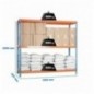 SIMONFORTE 1509-3 CHIPBOARD AZUL/NARANJA/MADER