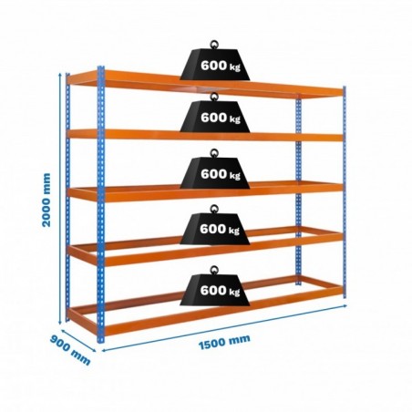 SIMONFORTE 1509-5 AZUL/NARANJA