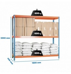 SIMONFORTE 1804-3 CHIPBOARD AZUL/NARANJA/MADER