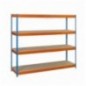 SIMONFORTE 1804-4 CHIPBOARD AZUL/NARANJA/MADER