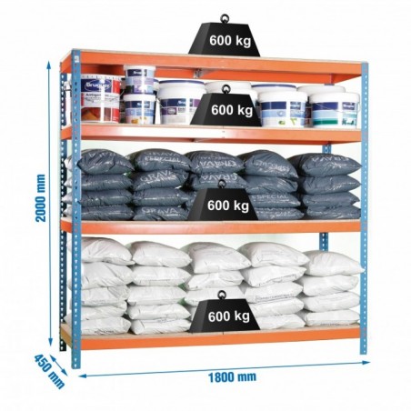 SIMONFORTE 1804-4 CHIPBOARD AZUL/NARANJA/MADER