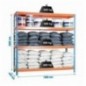 SIMONFORTE 1804-4 CHIPBOARD AZUL/NARANJA/MADER