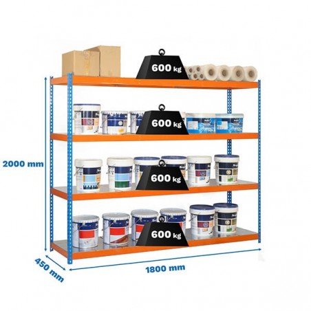 SIMONFORTE 1804-4 METAL AZUL/NARANJA/GALVA