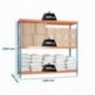 SIMONFORTE 1806-3 CHIPBOARD AZUL/NARANJA/MADER