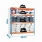 SIMONFORTE 1806-4 CHIPBOARD AZUL/NARANJA/MADER