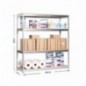 SIMONFORTE 1806-4 CHIPBOARD GALVA/MADERA