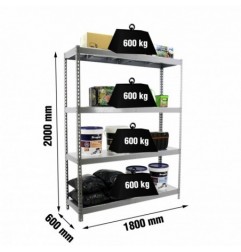 SIMONFORTE 1806-4 METAL GRIS/GALVA